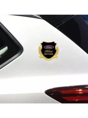 Металлическая эмблема на автомобиль "FORD" самоклеящаяся
